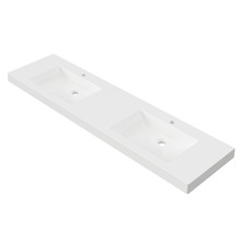 Grand Countertop with Double Integrated Basin